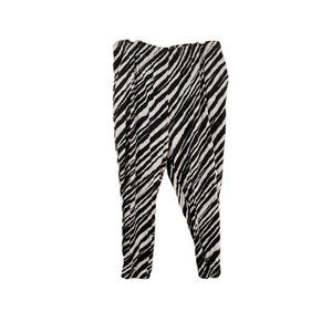City Streets Men's Black & White Striped Pants Sz XXL